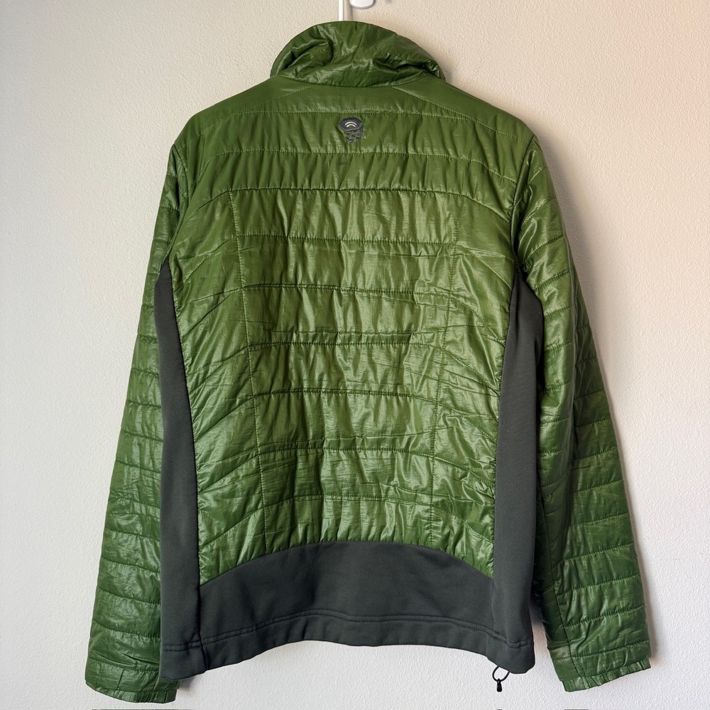 Mountain Hardwear Mens Green Hybrid Quilted Puffer Jacket OM4418 Medium - Picture 2 of 8